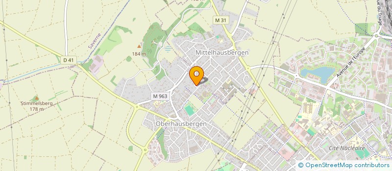 localisation de l'entreprise MADAME CHRISTINE BORNERT  OBERHAUSBERGEN