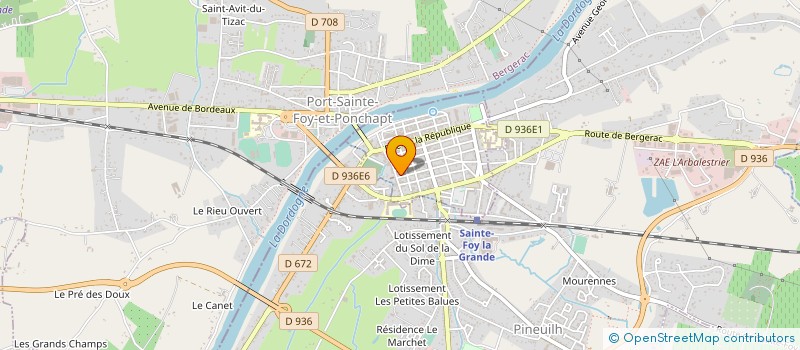 localisation de l'entreprise MADAME CHRISTINE BOUCARD à MARMANDE
