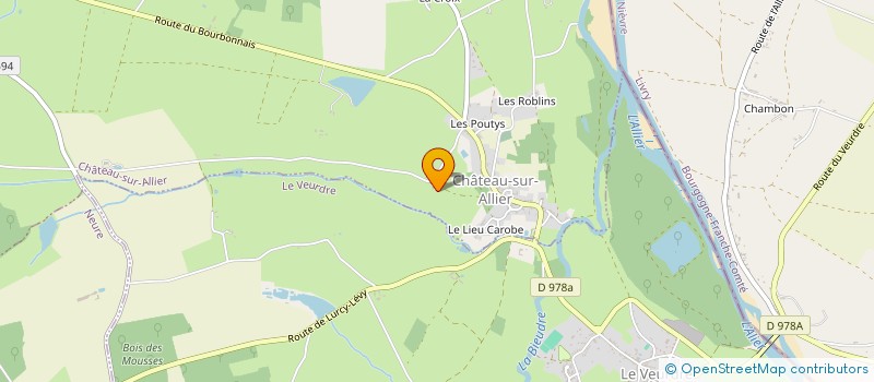 localisation de l'entreprise MADAME CHRISTINE BOUCHAUD à POUZY-MESANGY