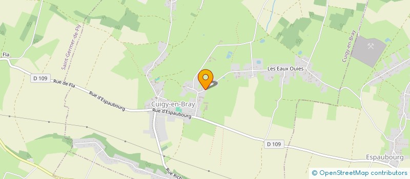 localisation de l'entreprise MADAME CHRISTINE BOUCHER  CUIGY-EN-BRAY