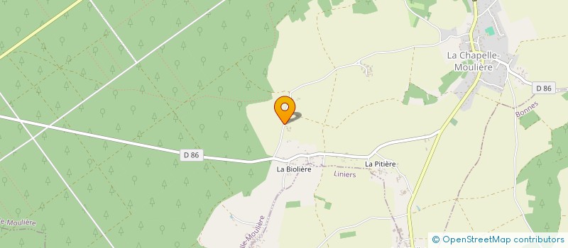 localisation de l'entreprise MADAME CHRISTINE BOUDOU  LA CHAPELLE-MOULIERE