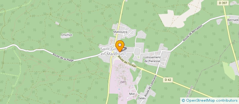 localisation de l'entreprise MADAME CHRISTINE BOUGES  VIELLE-SAINT-GIRONS