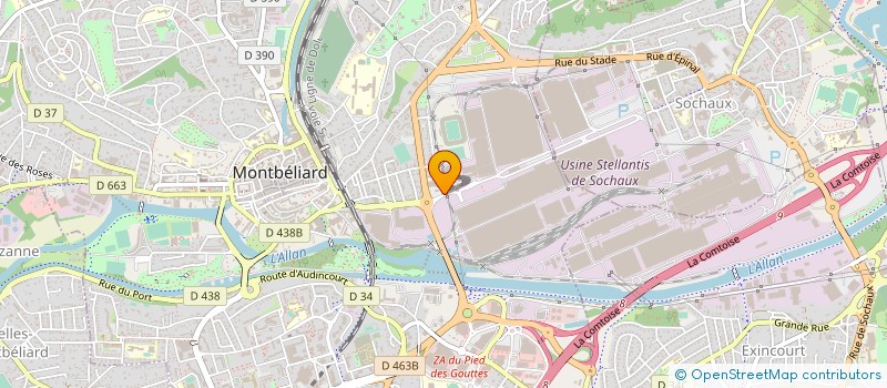 localisation de l'entreprise MADAME CHRISTINE BOULIFARD à MONTBELIARD