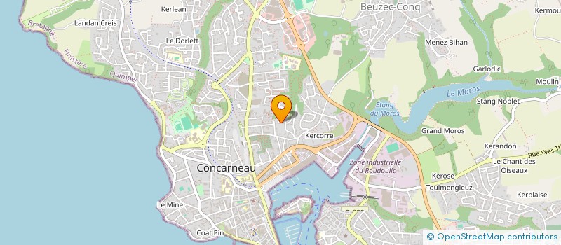 localisation de l'entreprise MADAME CHRISTINE BOURBON  CONCARNEAU