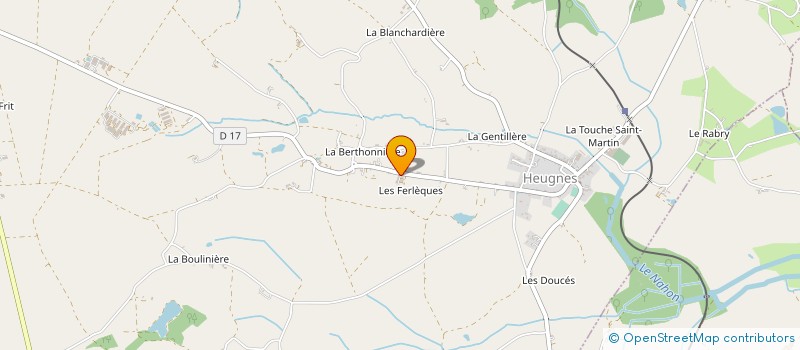 localisation de l'entreprise MADAME CHRISTINE BOURDIN à HEUGNES