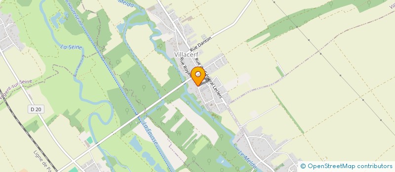localisation de l'entreprise MADAME CHRISTINE BOURGEOIS  VILLACERF