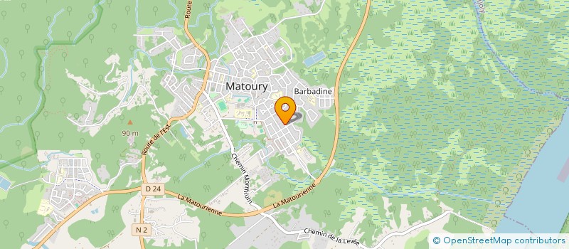 localisation de l'entreprise MADAME CHRISTINE BOURGEOIS à MATOURY