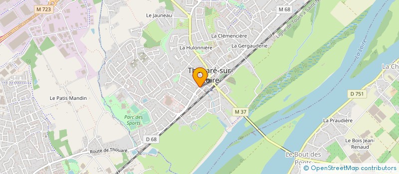 localisation de l'entreprise MADAME CHRISTINE BOURGOIN à THOUARE-SUR-LOIRE