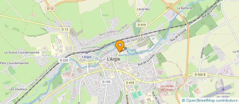 localisation de l'entreprise MADAME CHRISTINE BOURGOIN à L'AIGLE