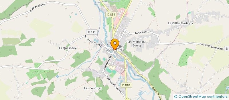 localisation de l'entreprise MADAME CHRISTINE BOURGOUIN  CORMEILLES