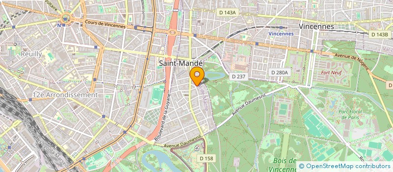 localisation de l'entreprise MADAME CHRISTINE BOUTY à SAINT-MANDE