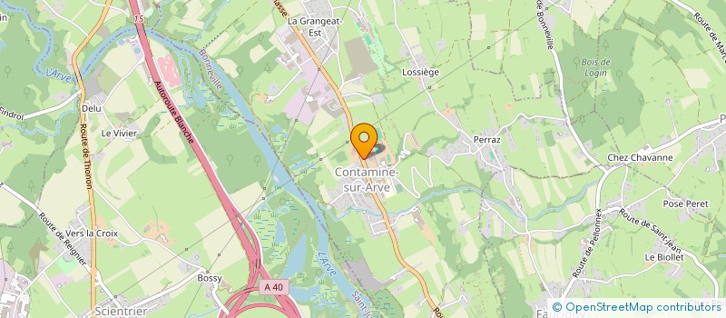 localisation de l'entreprise MADAME CHRISTINE BOUVARD  CONTAMINE-SUR-ARVE