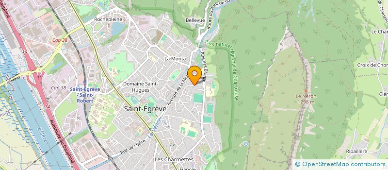 localisation de l'entreprise MADAME CHRISTINE BOUVIER RAMBAUD  SAINT-EGREVE