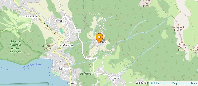 localisation de l'entreprise MADAME CHRISTINE BOZON  TALLOIRES-MONTMIN