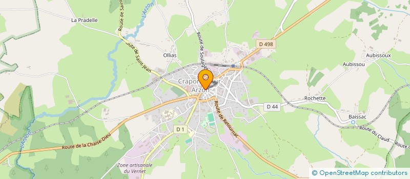 localisation de l'entreprise MADAME CHRISTINE BOZZOLI à CRAPONNE-SUR-ARZON