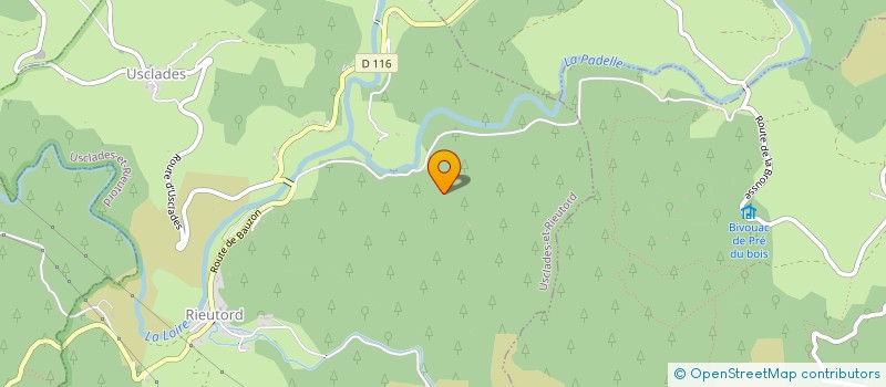 localisation de l'entreprise MADAME CHRISTINE BREDAT  USCLADES-ET-RIEUTORD