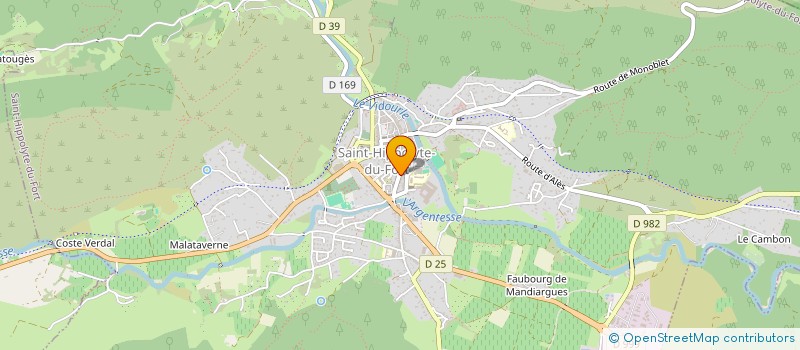 localisation de l'entreprise MADAME CHRISTINE BREGEON  SAINT-HIPPOLYTE-DU-FORT