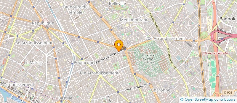 localisation de l'entreprise MADAME CHRISTINE BRESSAC  PARIS