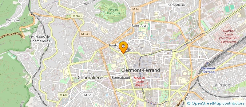 localisation de l'entreprise MADAME CHRISTINE BREUIL  CLERMONT-FERRAND