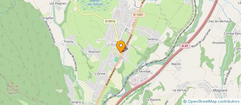 localisation de l'entreprise MADAME CHRISTINE BRILLON  LA BIOLLE