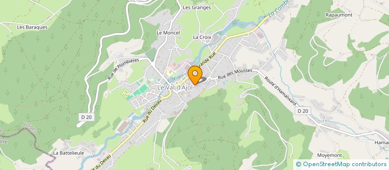 localisation de l'entreprise MADAME CHRISTINE BRODEL à LE VAL-D'AJOL