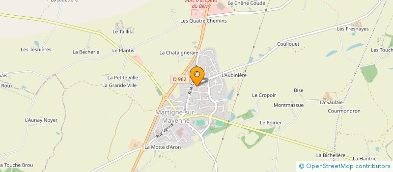 localisation de l'entreprise MADAME CHRISTINE BROUILLE  MARTIGNE-SUR-MAYENNE