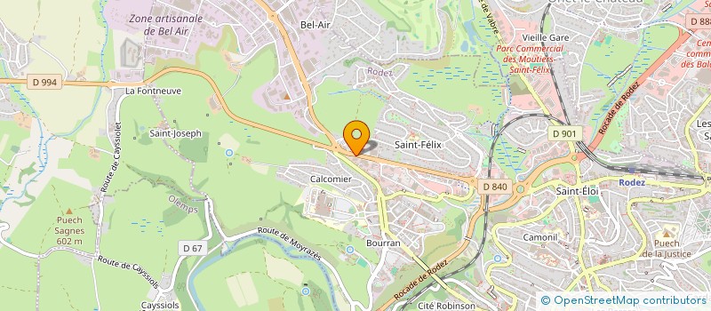 localisation de l'entreprise MADAME CHRISTINE BRUGIER  RODEZ