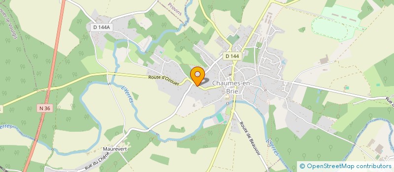 localisation de l'entreprise MADAME CHRISTINE BRUN  CHAUMES-EN-BRIE