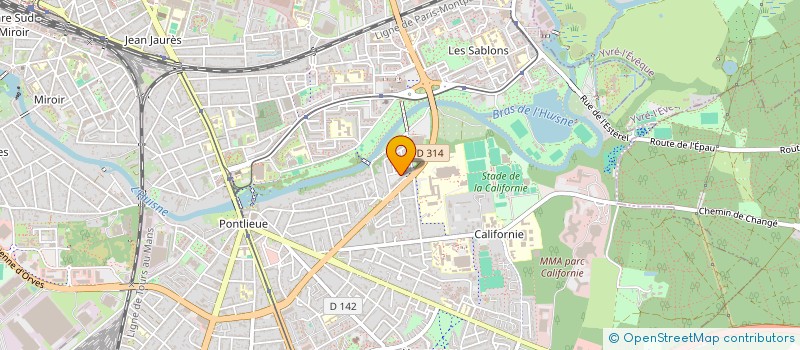 localisation de l'entreprise MADAME CHRISTINE BRUNEAU  LE MANS