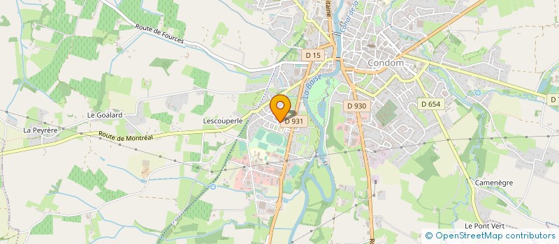 localisation de l'entreprise MADAME CHRISTINE BRUNET  CONDOM