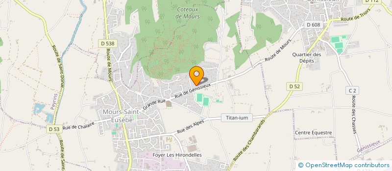 localisation de l'entreprise MADAME CHRISTINE BRUNET  MOURS-SAINT-EUSEBE