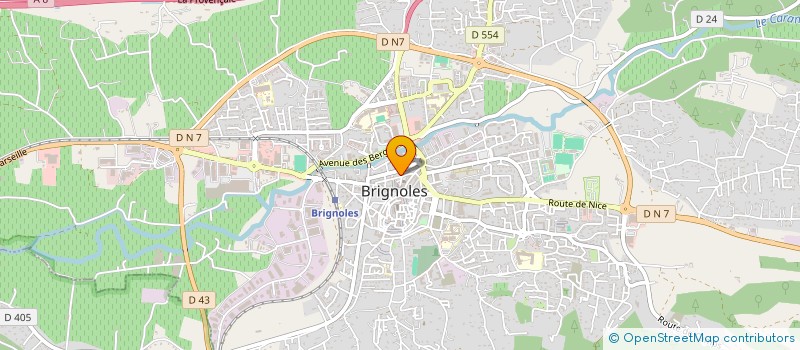 localisation de l'entreprise MADAME CHRISTINE BRUNOT à BRIGNOLES