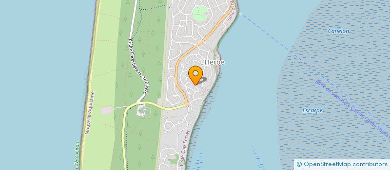 localisation de l'entreprise MADAME CHRISTINE BRUSSAUT  LEGE-CAP-FERRET