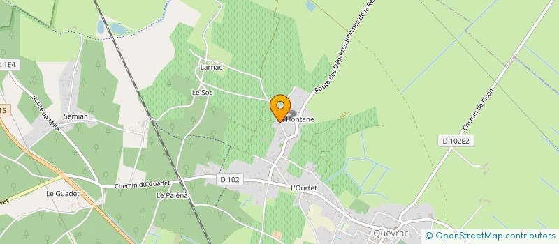 localisation de l'entreprise MADAME CHRISTINE BUGGIN  QUEYRAC