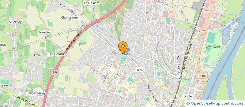 localisation de l'entreprise MADAME CHRISTINE BUIRET à MACON