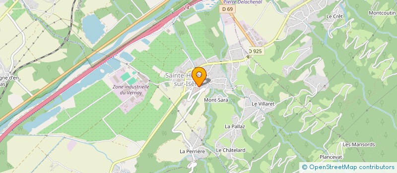 localisation de l'entreprise MADAME CHRISTINE BUISSON  SAINTE-HELENE-SUR-ISERE