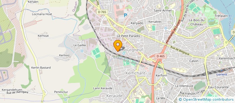 localisation de l'entreprise MADAME CHRISTINE BURAUD à LORIENT