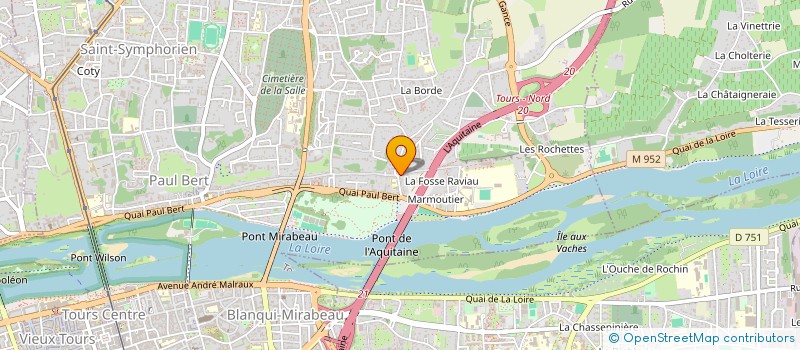 localisation de l'entreprise MADAME CHRISTINE BURE  TOURS