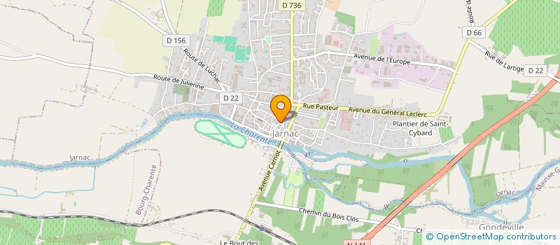 localisation de l'entreprise MADAME CHRISTINE BURET à JARNAC