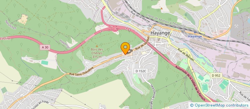 localisation de l'entreprise MADAME CHRISTINE BURGER  HAYANGE