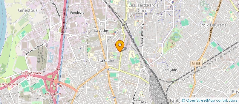 localisation de l'entreprise MADAME CHRISTINE BUSCAILHON  TOULOUSE