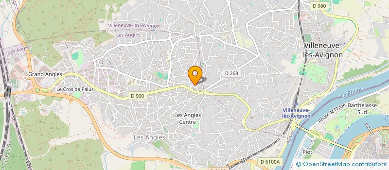 localisation de l'entreprise MADAME CHRISTINE BUSSARD  LES ANGLES