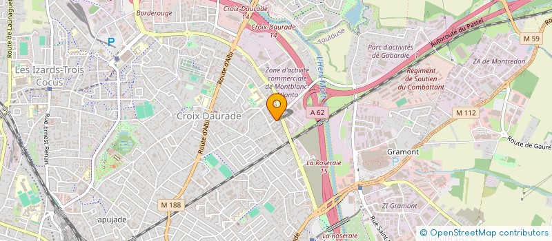 localisation de l'entreprise MADAME CHRISTINE CABARE à TOULOUSE