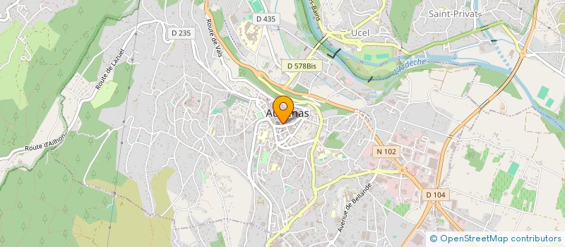 localisation de l'entreprise MADAME CHRISTINE CACACE à AUBENAS
