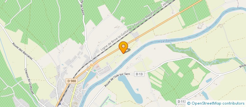 localisation de l'entreprise MADAME CHRISTINE CADARS à LISLE-SUR-TARN