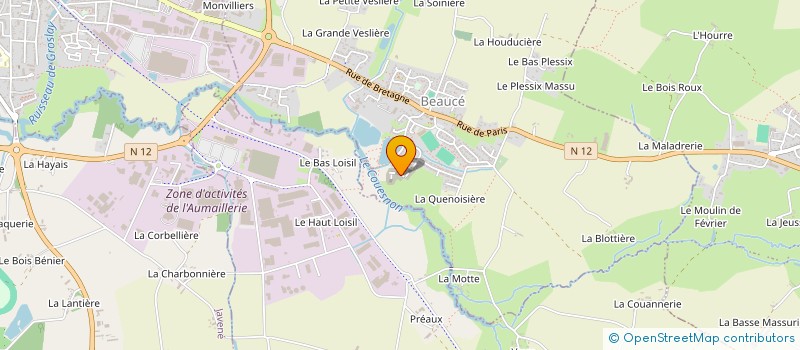 localisation de l'entreprise MADAME CHRISTINE CADET  BEAUCE