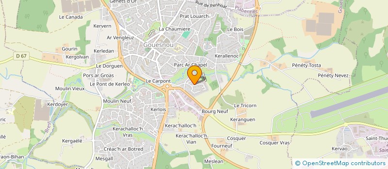 localisation de l'entreprise MADAME CHRISTINE CADIOU à GOUESNOU