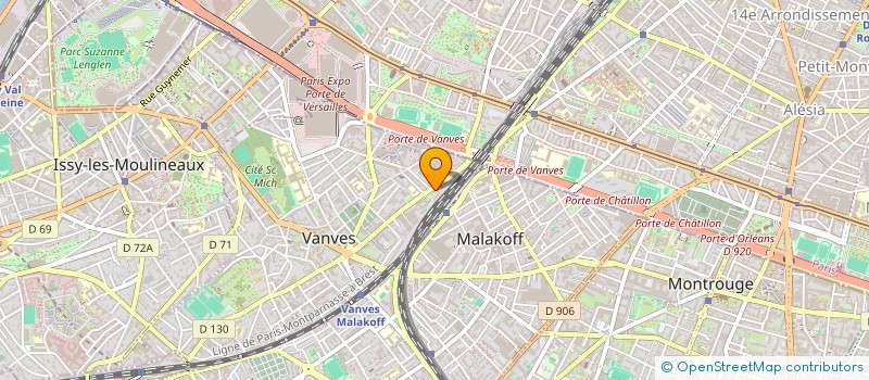 localisation de l'entreprise MADAME CHRISTINE CADORET  VANVES