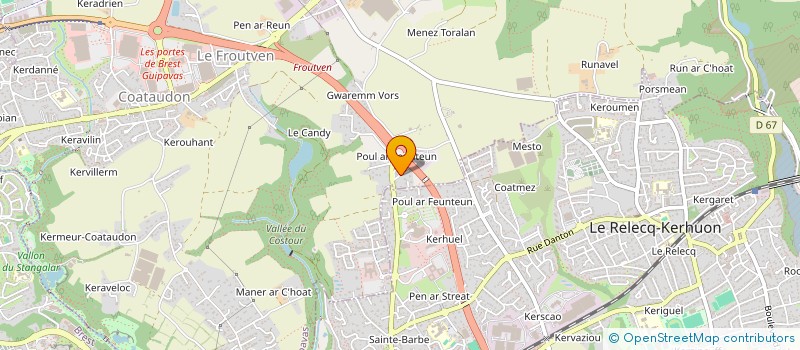 localisation de l'entreprise MADAME CHRISTINE CADOUR à GUIPAVAS