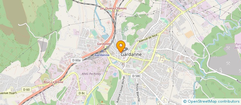 localisation de l'entreprise MADAME CHRISTINE CALDERO à GARDANNE